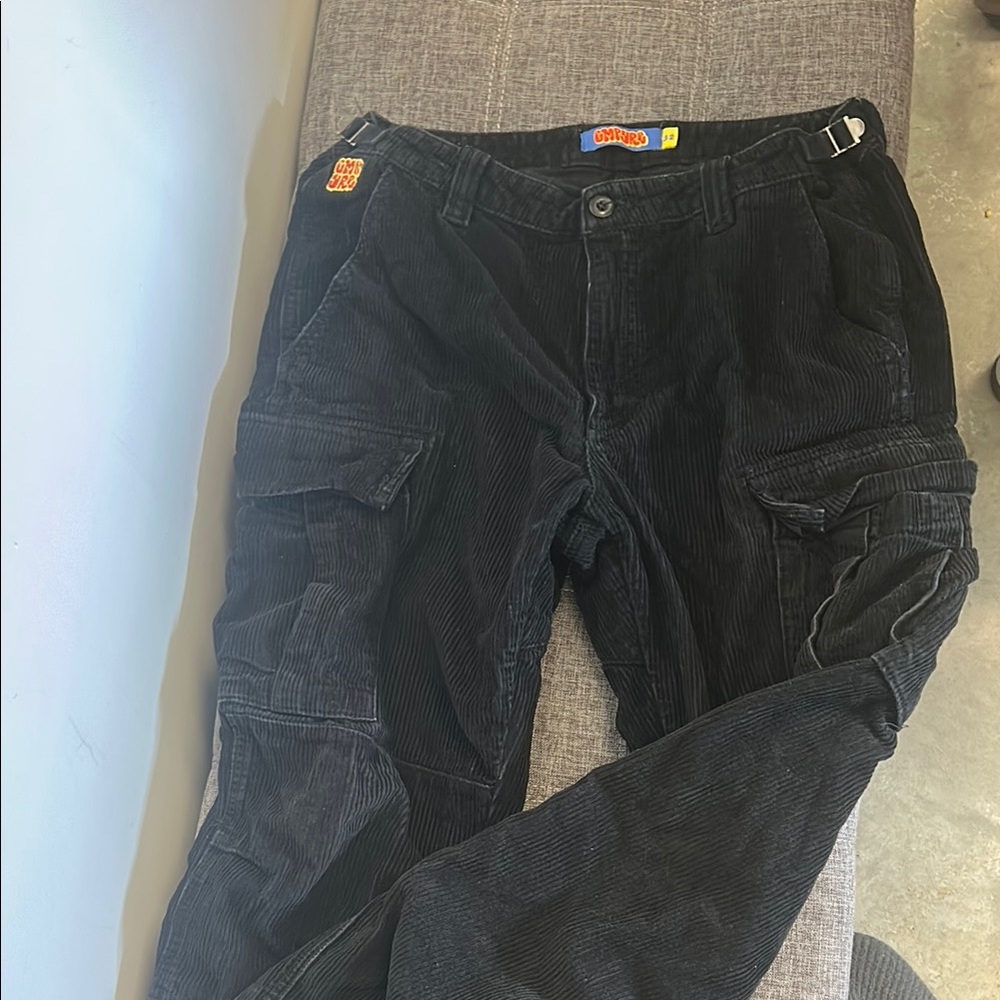 Empire Black Corduroy Cargo Pants. Brand New quality